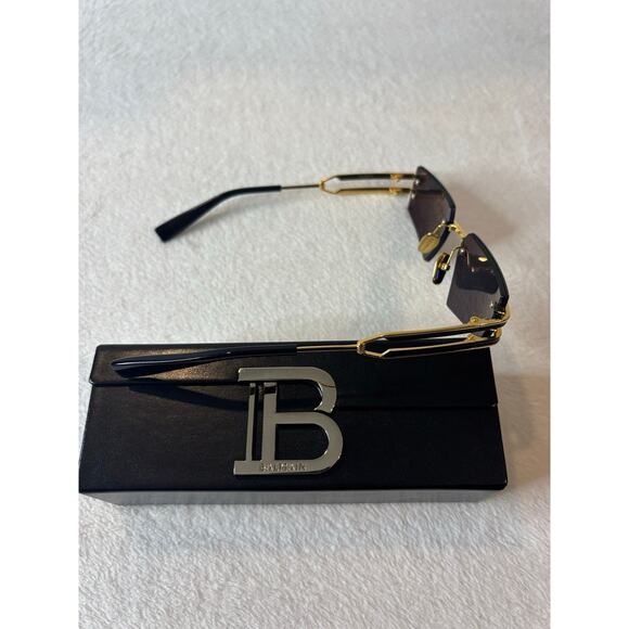 Brand New Balmain Sunglasses- FIXE BPS-123-A-54 Size 54-19-140 - Picture 3 of 6